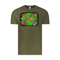 Vintage Olive mardi gras fleur de lis background Vintage Tee - Jasminsmagicworld