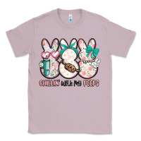 Lilac easter chilling with my peeps bunny Classic Tee - MaliasSmallBusiness