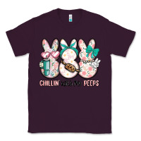Plum easter chilling with my peeps bunny Classic Tee - MaliasSmallBusiness