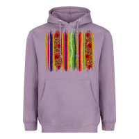 Lavender Mexico Serape Brushstroke Heavyweight Hoodie - texasbilliewilder