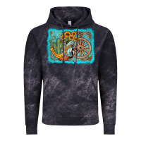 Cloud Black western wooden wheel cowboy boots Vintage Hoodie - AdoDesignShop