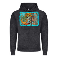 Vintage Black western wooden wheel cowboy boots Vintage Hoodie - AdoDesignShop