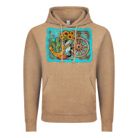 Vintage Coffee western wooden wheel cowboy boots Vintage Hoodie - AdoDesignShop