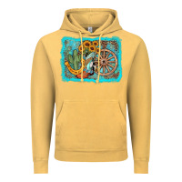 Vintage Mustard western wooden wheel cowboy boots Vintage Hoodie - AdoDesignShop