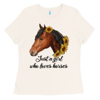 Bone just a girl who loves horses Ladies Tee - RanaPortraitStore