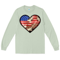Matcha western usa flag heart Long Sleeve Tee - JahusDesignShop