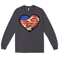 Smoke western usa flag heart Long Sleeve Tee - JahusDesignShop