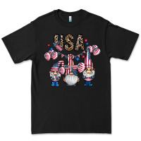Black usa america gnome Premium Tee - CowhideDigitalArt