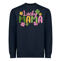 Navy lucky mama Heavyweight Sweatshirt - MaliasSmallBusiness