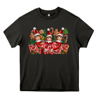 Asphalt Christmas girl elfs Heavy Core Tee - FaDigitalArtStudio