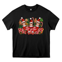 Black Christmas girl elfs Heavy Core Tee - FaDigitalArtStudio