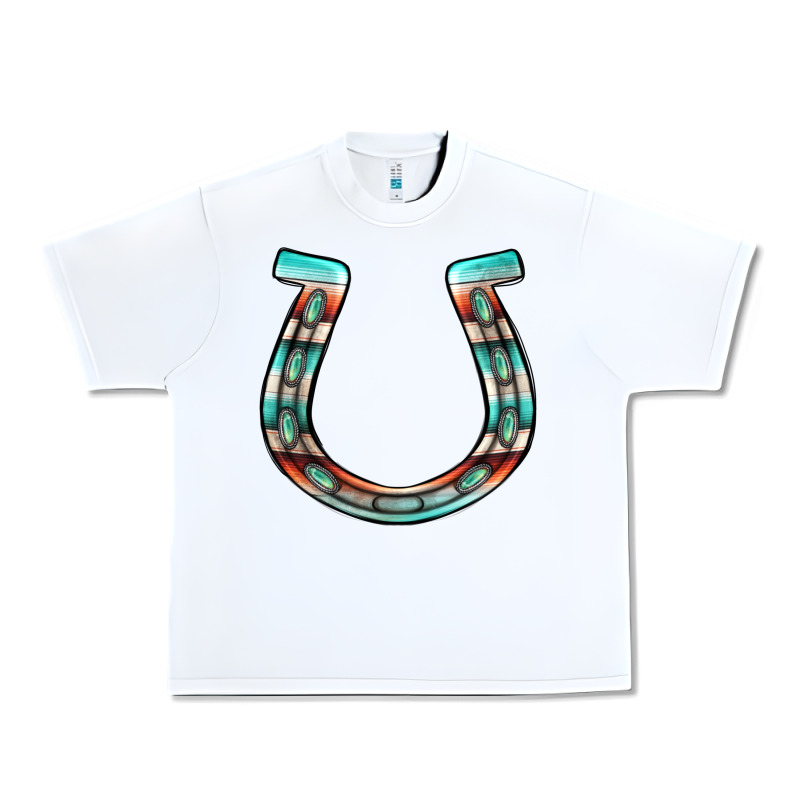 Serape Turquoise Horseshoe Urban Heavy Tee by Jasminsmagicworld | Teevron