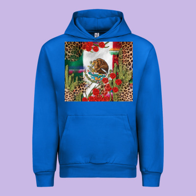 Mexico Flag Urban Hoodie Designed By Fadigitalartstudio