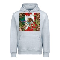 Heather Grey Mexico flag Urban Hoodie - FaDigitalArtStudio