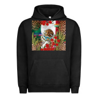 Pigment Black Mexico flag Urban Hoodie - FaDigitalArtStudio