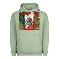 Pigment Oil Green Mexico flag Urban Hoodie - FaDigitalArtStudio