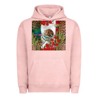 Pigment Salmon Mexico flag Urban Hoodie - FaDigitalArtStudio