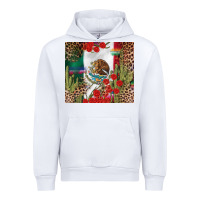 White Mexico flag Urban Hoodie - FaDigitalArtStudio