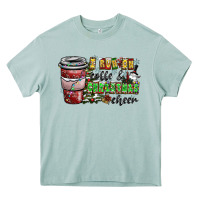 Arona I Run On Coffee And Christmas Cheer Heavy Core Tee - CowhideDigitalArt