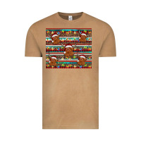 Vintage Camel christmas turquoise serape highland cow Vintage Tee - BarkalooDesign