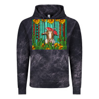 Cloud Black goat with sunflower and cactus Vintage Hoodie - Artiststas