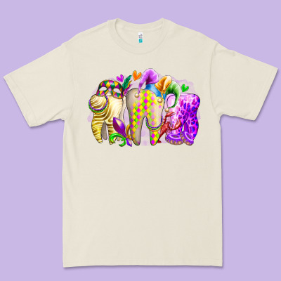 Mardi Gras Tooth Premium Tee Designed By Racoondesign
