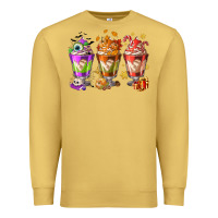 Antique Gold Hallothanksmas coffee cups Premium Sweatshirt - NancyCooperArtShop
