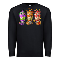 Black Hallothanksmas coffee cups Premium Sweatshirt - NancyCooperArtShop