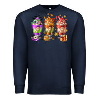 Navy Hallothanksmas coffee cups Premium Sweatshirt - NancyCooperArtShop