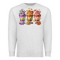 Oatmeal Heather Hallothanksmas coffee cups Premium Sweatshirt - NancyCooperArtShop