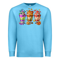 Ocean Blue Hallothanksmas coffee cups Premium Sweatshirt - NancyCooperArtShop