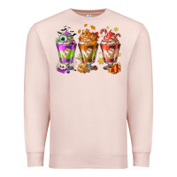 Pale Pink Hallothanksmas coffee cups Premium Sweatshirt - NancyCooperArtShop