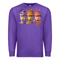 Purple Hallothanksmas coffee cups Premium Sweatshirt - NancyCooperArtShop