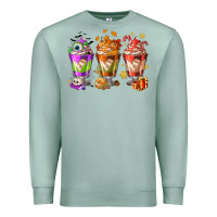 Seafoam Hallothanksmas coffee cups Premium Sweatshirt - NancyCooperArtShop