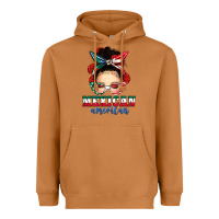 Meerkat Mexican American Messy Bun Heavyweight Hoodie - texasbilliewilder
