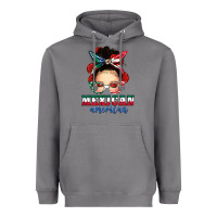 Storm Mexican American Messy Bun Heavyweight Hoodie - texasbilliewilder