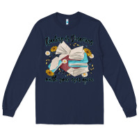 Navy reading is dreaming with your eyes open Long Sleeve Tee - MaliasSmallBusiness