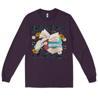 Plum reading is dreaming with your eyes open Long Sleeve Tee - MaliasSmallBusiness