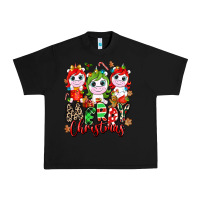 Black Merry Christmas unicorns Urban Heavy Tee - NancyCooperArtShop