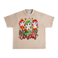French Oak Merry Christmas unicorns Urban Heavy Tee - NancyCooperArtShop