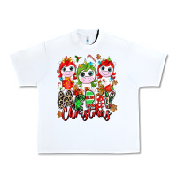 White Merry Christmas unicorns Urban Heavy Tee - NancyCooperArtShop