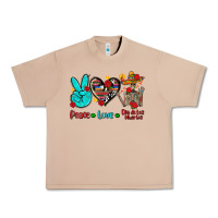 Burro peace love dia de los muertos Urban Heavy Tee - AdoDesignShop