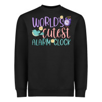 World's Cutest Alarm Clock Heavyweight Sweatshirt | Teevron