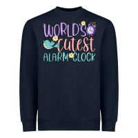 Navy world's cutest alarm clock Heavyweight Sweatshirt - MaliasSmallBusiness