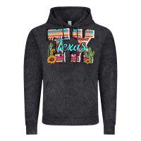Vintage Black texas tx aztec cactus leopard Vintage Hoodie - AdoDesignShop