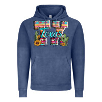 Vintage Denim texas tx aztec cactus leopard Vintage Hoodie - AdoDesignShop