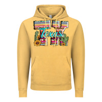 Vintage Mustard texas tx aztec cactus leopard Vintage Hoodie - AdoDesignShop