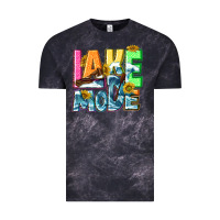 Cloud Black Lake mode summer Vintage Tee - NancyCooperArtShop