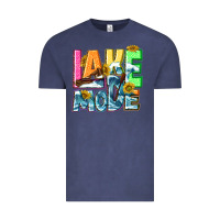 Vintage Denim Lake mode summer Vintage Tee - NancyCooperArtShop