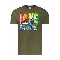 Vintage Olive Lake mode summer Vintage Tee - NancyCooperArtShop